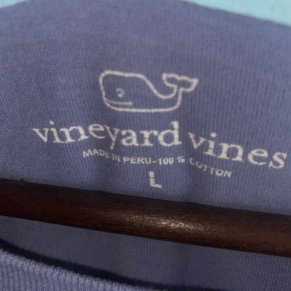 Men's Vineyard Vines Blue Longsleeve T-Shirt - Picture 9 of 9